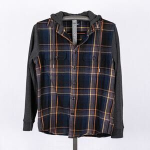 Hooded Shacket Lightweight Jacket Plaid Skater Streetwear Pinkman SZ MEDIUM Y2K